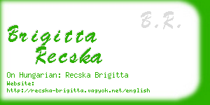 brigitta recska business card